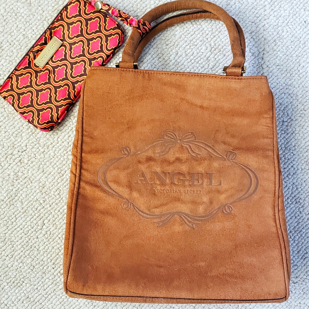 Victoria's Secret Faux Suede "Angel" Handbag